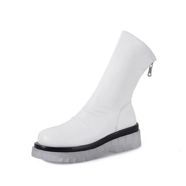 

boots asumer genuine leather shoes of women from motocyclieta heel, Black