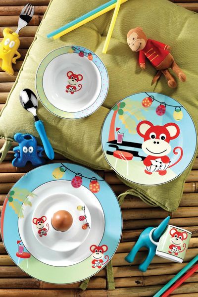 

porcelain monkey mama team dishes & plates