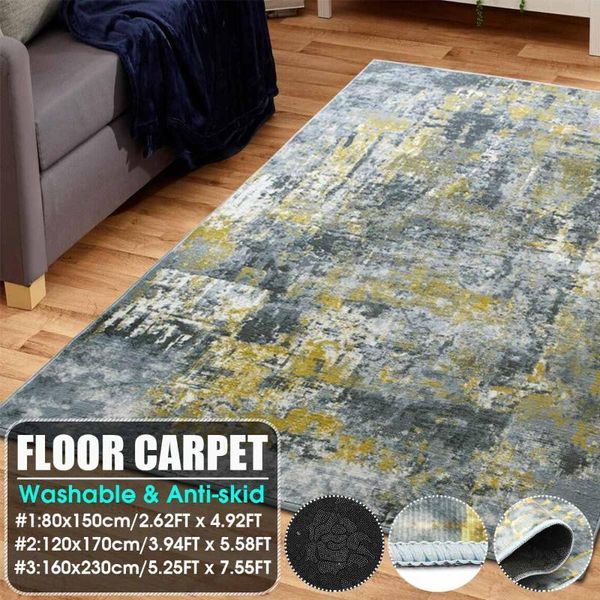

carpets home grey carpet tie dyeing plush soft for living room bedroom anti-slip floor mats water absorption rugs