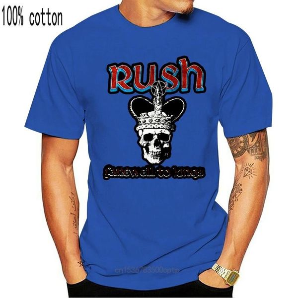 

men's t-shirts authentic rush farewell to kings slim fit tee t shirt  2021 t-shirt brand clothing, White;black