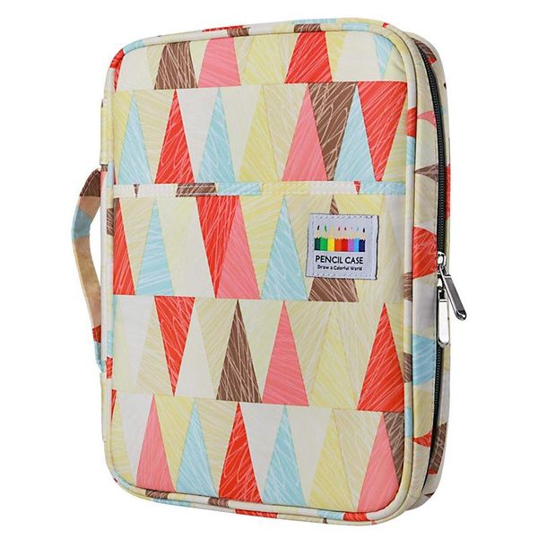 

pencil bags 166 slots colored case oxford fabric pen with compartments holder for watercolor pencils
