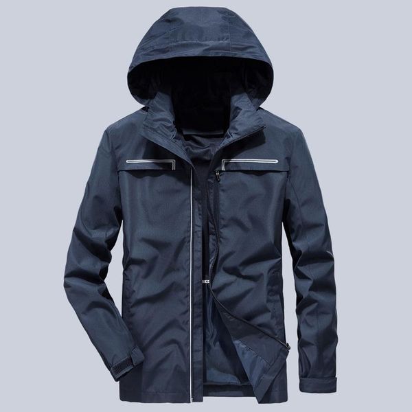 

men's jackets waterproof military jacket spring autumn casual windbreaker mens breathable hooded outdoor thin coats men clothes, Black;brown