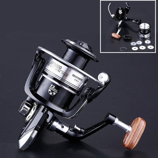 

baitcasting reels bearings 13 fishing reel 1000 2000 3000 4000 5000 5.2:1 6000 7000 4.7:1 metal jig head spining wheel handle