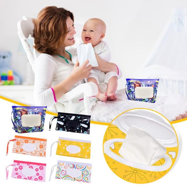 

portable wet wipes bag container baby care wipe box eco-friendly tissue case cleaning reusable storage bags