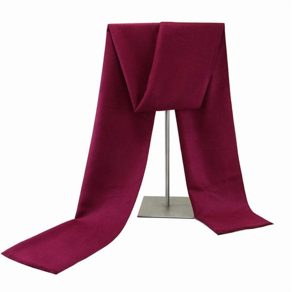 

scarves simple solid long scarf warm winter cashmere casual father's shawl christmas gift to man business scarfs, Blue;gray