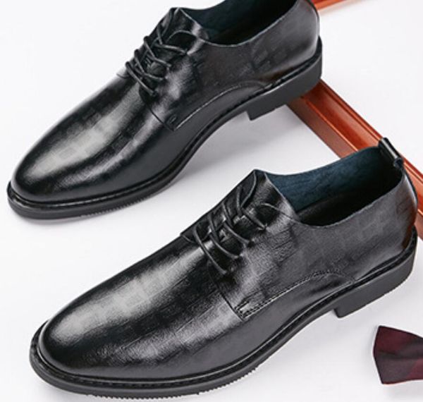 

2022 dress shoes formal classic office business elegant black men's fashion slip-on