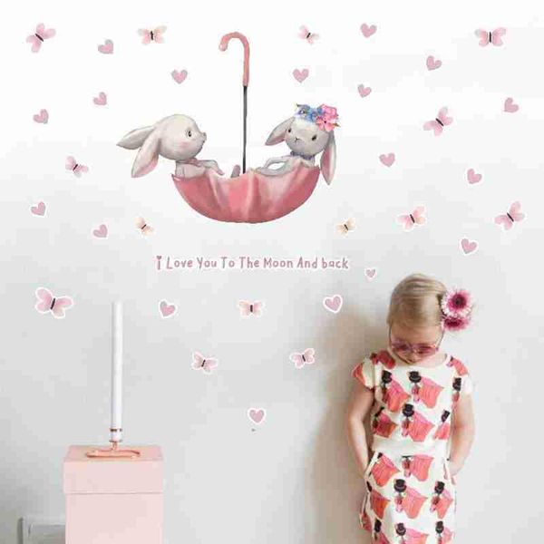 

wall stickers 1pcs pink sticker for kids room living bedroom decoration home door