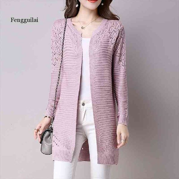 

fall women cardigan solid color sweater hollow out size s-xxl poncho full sleeve open stitch female knitted outerwear, White;black