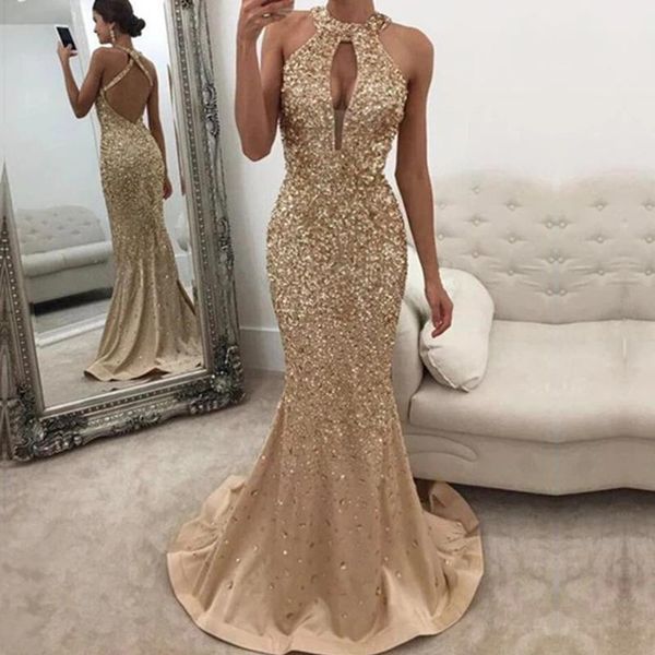 

summer women bra party dress sequin maxi sequined round neck halter dew bodycon elegant wedding evening casual dresses, Black;gray