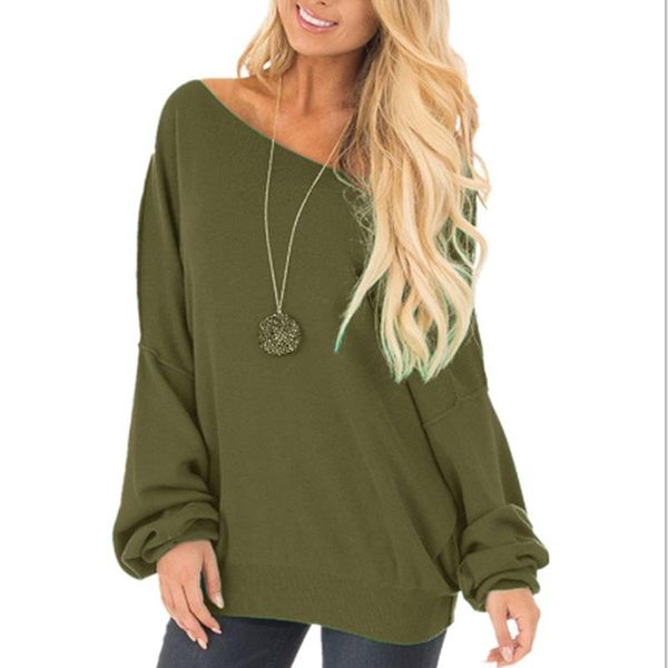 

women's hoodies & sweatshirts autumn sweatshirt women hoodie long sleeve solid casual 2021 off shoulder white hoody, Black