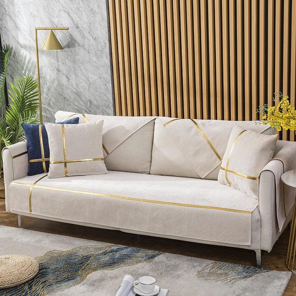 

chair covers nordic sofa for living room solid slipcover non-slip couch cover chenille corner towel simple furniture