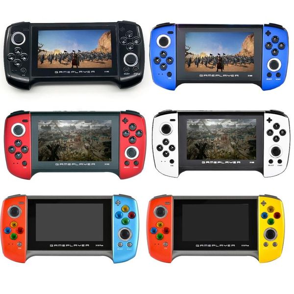 

x18plus handheld game console 4.3 inch large screen dual joystick 64-bit games d08a portable players
