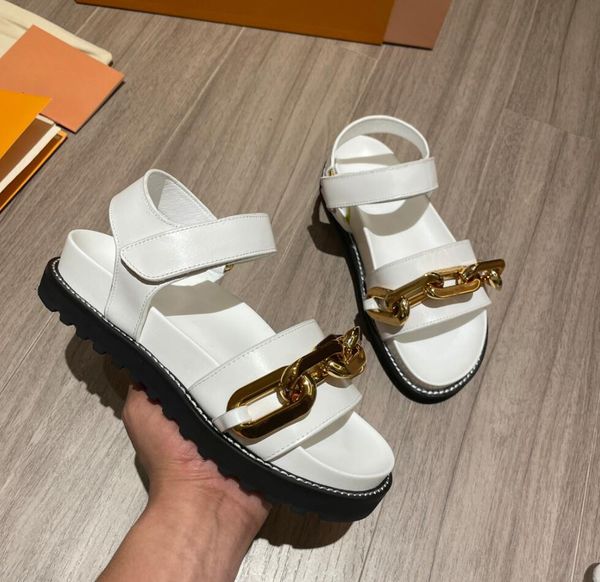 

2022 designer men women sandals luxury lady slides summer fashion mens casual shoes velcro platform arcade brand sandal, Black