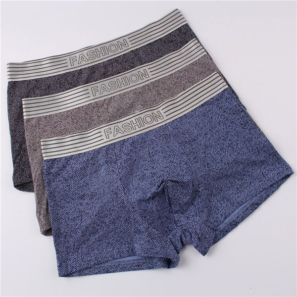 

autumn and winter new men's boxer underwear blended fabric soft, comfortable breathable middle waist, Black;white