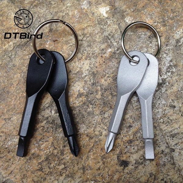 

hand tools portable one-word cross combination tool screwdriver key ring outdoor multi-functional emergency