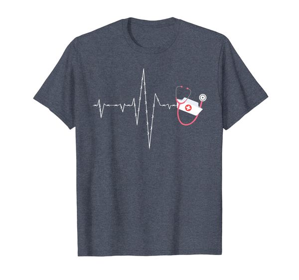 

correctional nursing t shirt - heartbeat pulse, White;black