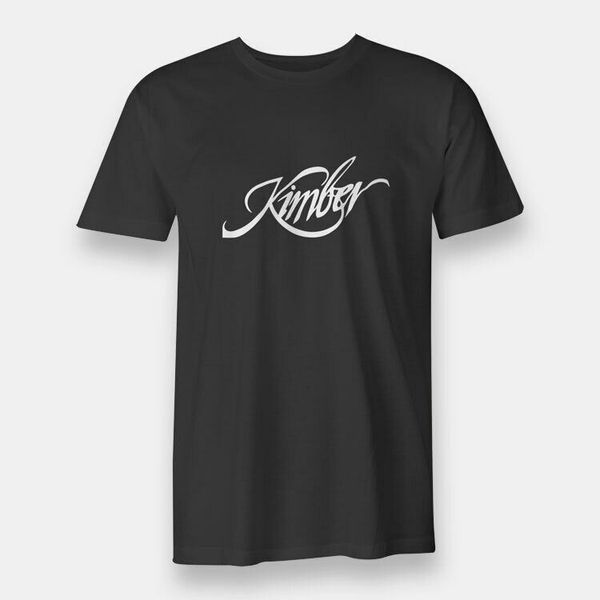 

kimber rifles gun men's t-shirt black, White;black