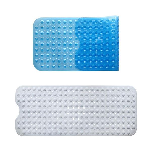

bath mats 40*100cm large bathtub safety shower anti-slip mat pvc floor with suction cup