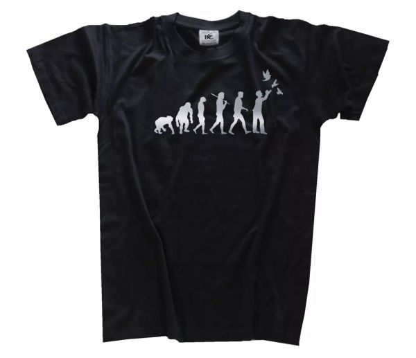 

silver edition pigeon fanciers breeding evolution t-shirt s-xxxl, White;black