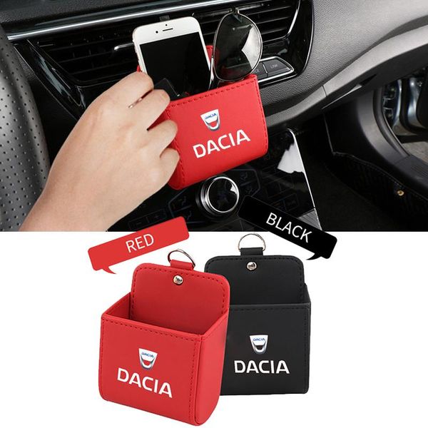 

car organizer air outlet storage box for dacia logo duster stepway logan sandero 2 mcv spring hanging store case auto accessories