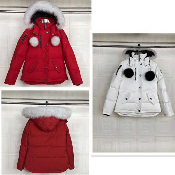 

downs women coat factory black ballistic jacket slim on waist short coats with hooded white fur collar scissors the arm