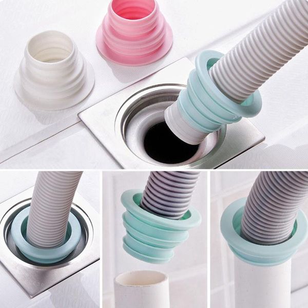 

bath accessory set 2pcs sewer pipeline deodorant silicone ring washer tank pool floor drain sealing seal plug pest control
