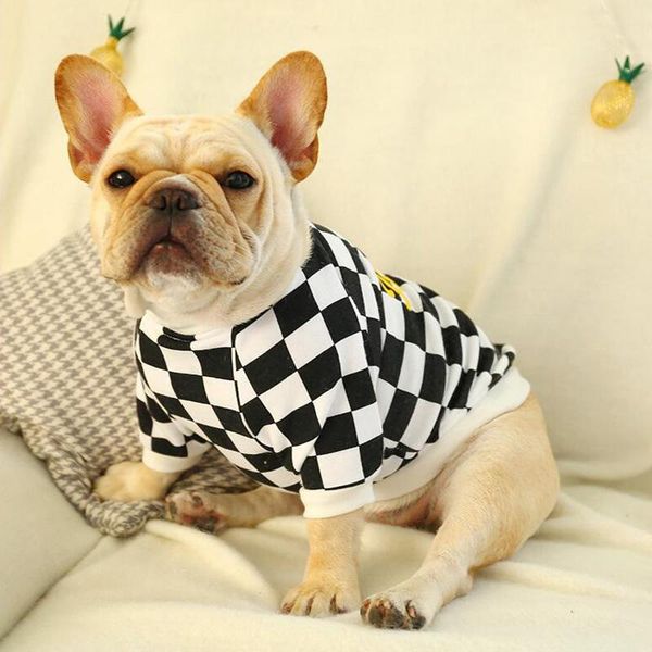 

dog apparel small medium pet hoodies coats soft plaid warm puppy clothes sweatshirt autumn winter for pets shop selling