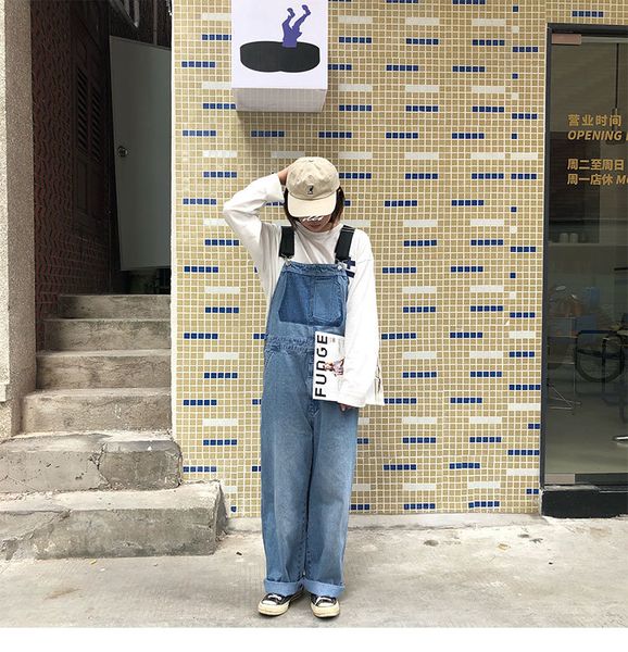 

women's jumpsuits & rompers women denim long jumpsuits fashion cargo pants style pocket spring summer rompers light blue playsuits casu, Black;white