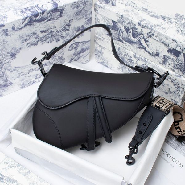 

handbag matte saddle bags women luxurys designers 2021 fashion letter shoulder genuine leather messenger bag designer