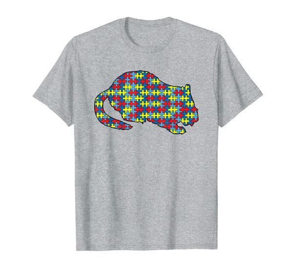 

dormouse autism awareness kids rodent puzzle day mom gift t-shirt, White;black