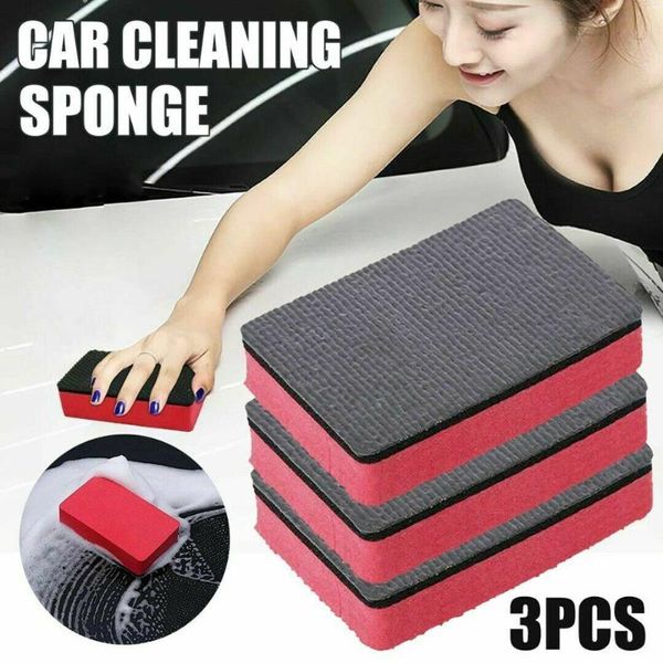 

car sponge 3pcs cleaning mud magical block household auto washer detailing tool truck vehicle care washing