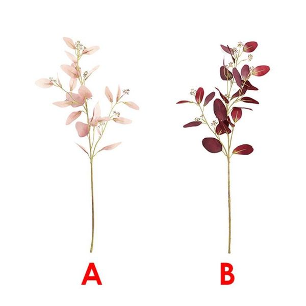

decorative flowers & wreaths 72cm nordic artificial eucalyptus leaves fake plants floral bunch home wedding party decor flower arrangement p