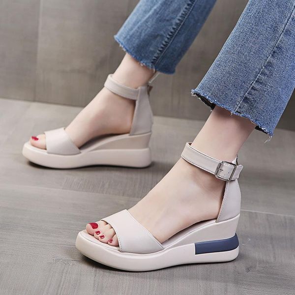 

sandals skip heel sandal ramp with heeled heels for minimalist fashion women's tarp fish-mouth rear zipper bag casual, Black