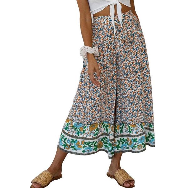 

women beach pants 2021 summer baggy harem casual boho hippie wide leg gypsy palazzo style womens trousers women's & capris, Black;white