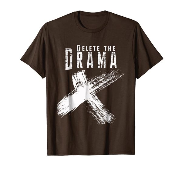 

delete the drama relationship t-shirts, White;black