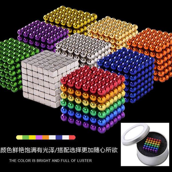 

color buck 5mm 216 decompression rubik's cube neodymium magnetic ball