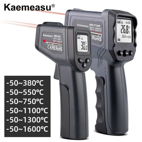 Digitales Infrarot-Thermometer, Laser-Temperaturmessgerät, berührungsloses Thermometer, Temperaturmessgerät, Pistolenindustrie, IR-Pyrometer 210719