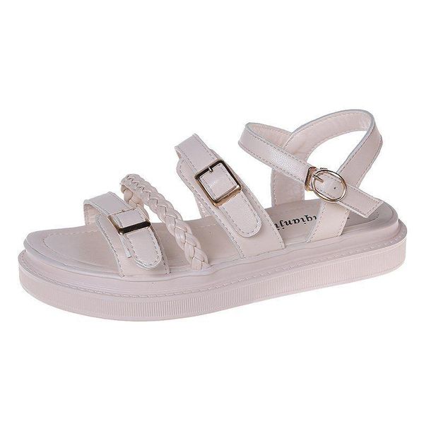 

sandals women brand home non-slip 2021 lady flat slippers platform female girls cool garden shoes footwear, Black