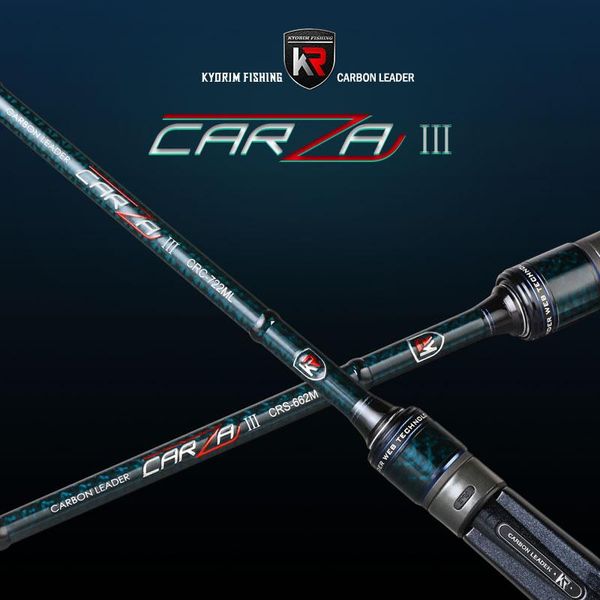 

kyorim carza3 lure rod 2 sections torayca carbon+special x fuji k guide alconite ring reel seat fishing fast action boat rods
