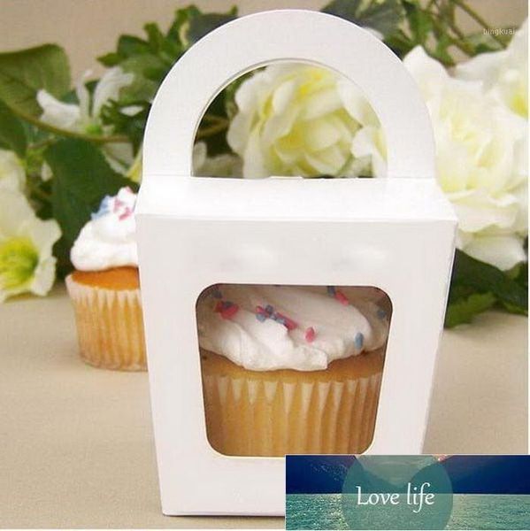 Caixa de cupcake caixa de bolo embalagem com cabo único caixas de cupcake caixas de pudim com forro 12 pcs1 preço de fábrica especialista Qualidade de qualidade Último estilo original