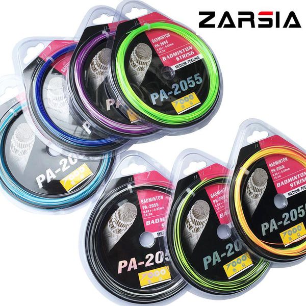 

(10pcs/lot) pa-2055 rainbow badminton string/badminton racket string/0.70mm sets