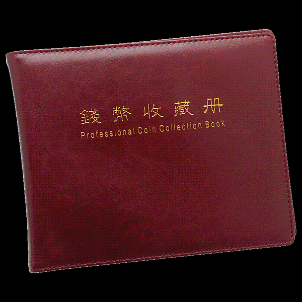 

wallets 2021 10 pages 180 pockets pu leather coin collection book world stock, Red;black