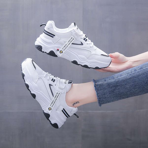 

face net casual daddy shoes women's 2021 summer new korean version breathable sports female students' fashion casual nk113 1u2u e8, Black