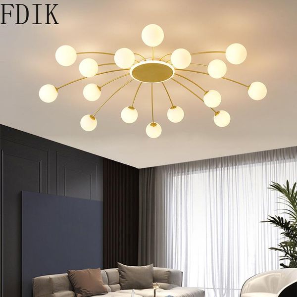

ceiling lights 2021 magic bean lamp modern led chandelier for living room bedroom indoor lighting home decor suspended luminaire