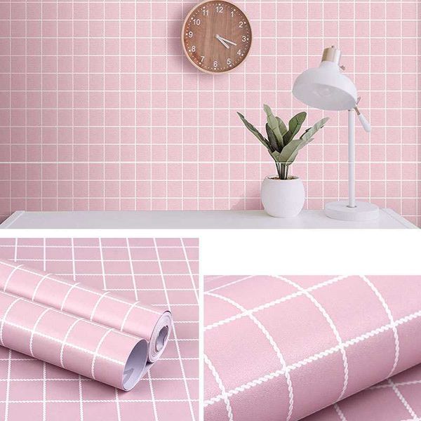 

wallpapers waterproof wallpaper black and white lattice pvc self-adhesive wall sticker kitchen tile bathroom living room bedroom home decor