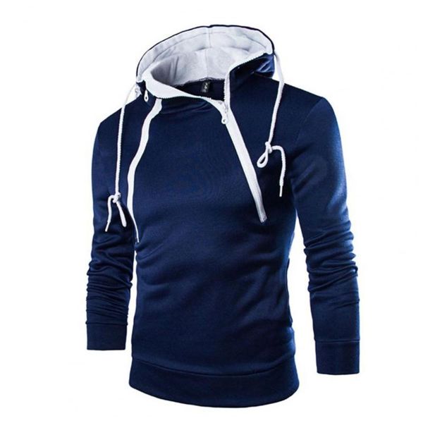 

men's hoodies & sweatshirts men hooded long sleeve slim pullover autumn winter 2021 jogger male hoodie oversized work, Black