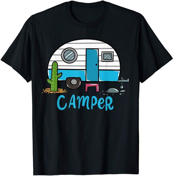 

camping camper rv t-shirt size s-5xl, White;black