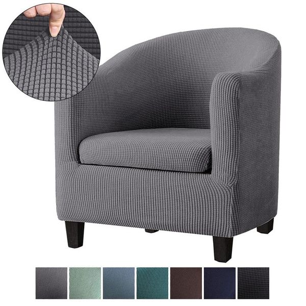 

chair covers elastic club durable tub cover removable armchair protector case washable single sofa slipcover home decor