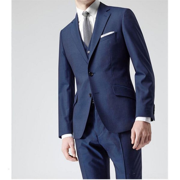 

men's suits & blazers made on behalf of the blue men suit groom wedding lapel personalized mature man handsome 3-piece, White;black