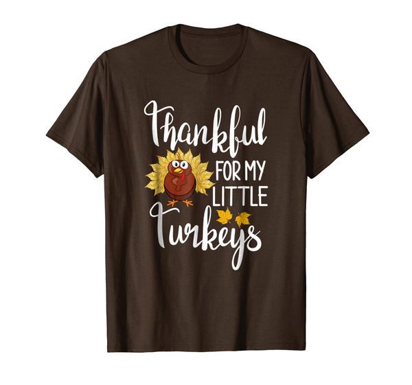 

teachers thanksgiving shirt thankful for my little turkeys, White;black
